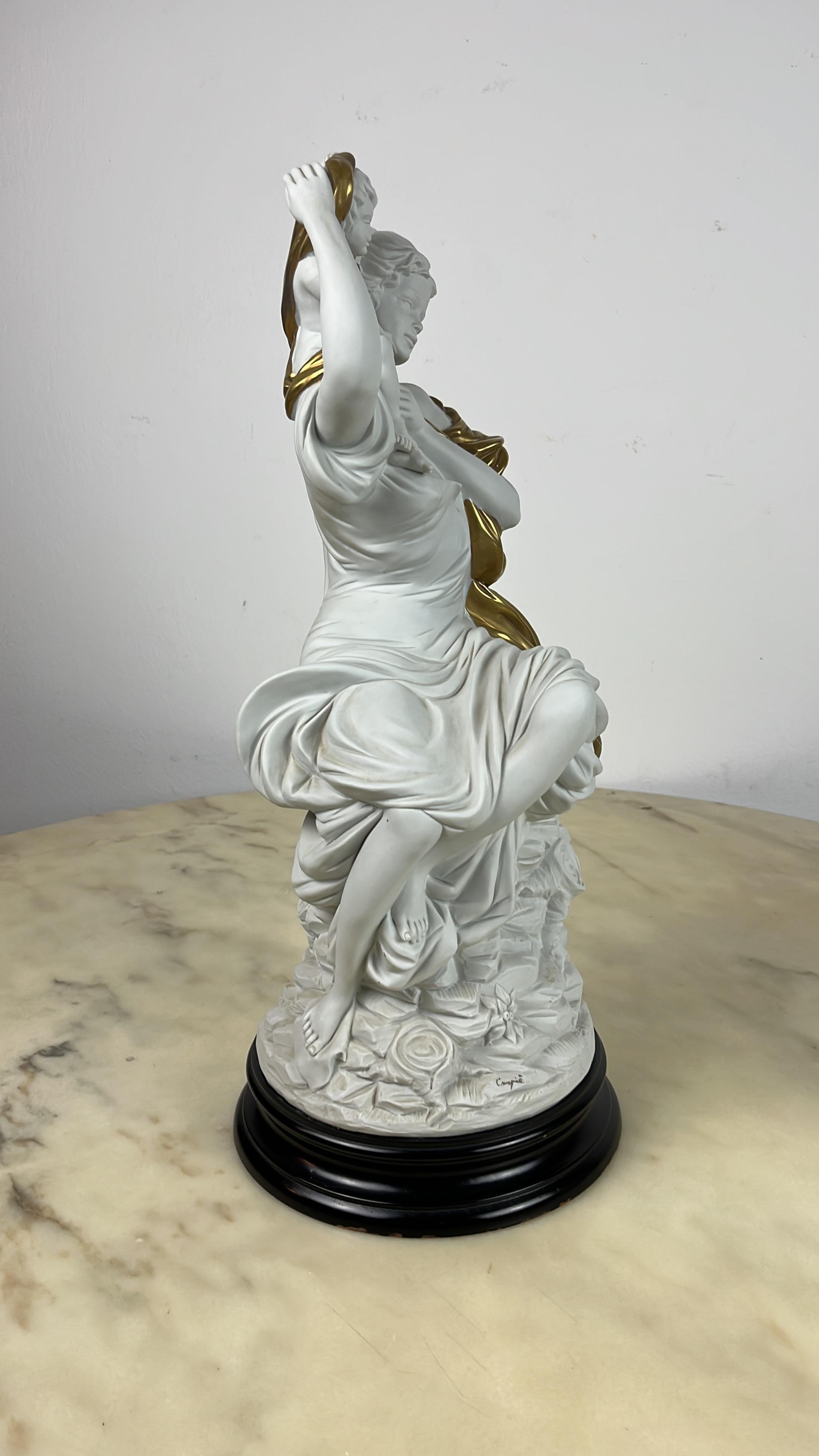 Large Carpiè Porcelain Statue, Made in Italy, 1970s For Sale 8