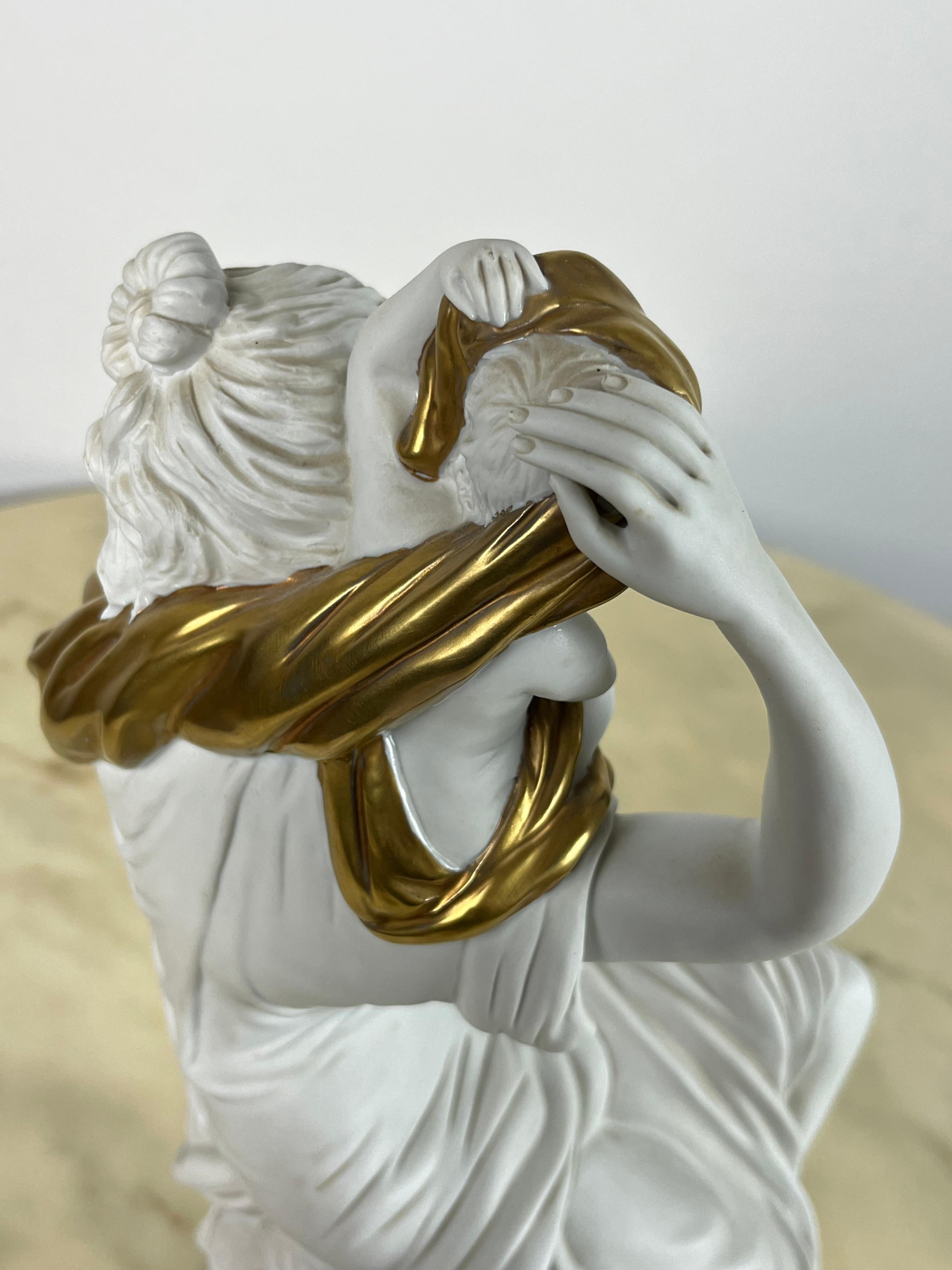 Other Large Carpiè Porcelain Statue, Made in Italy, 1970s For Sale