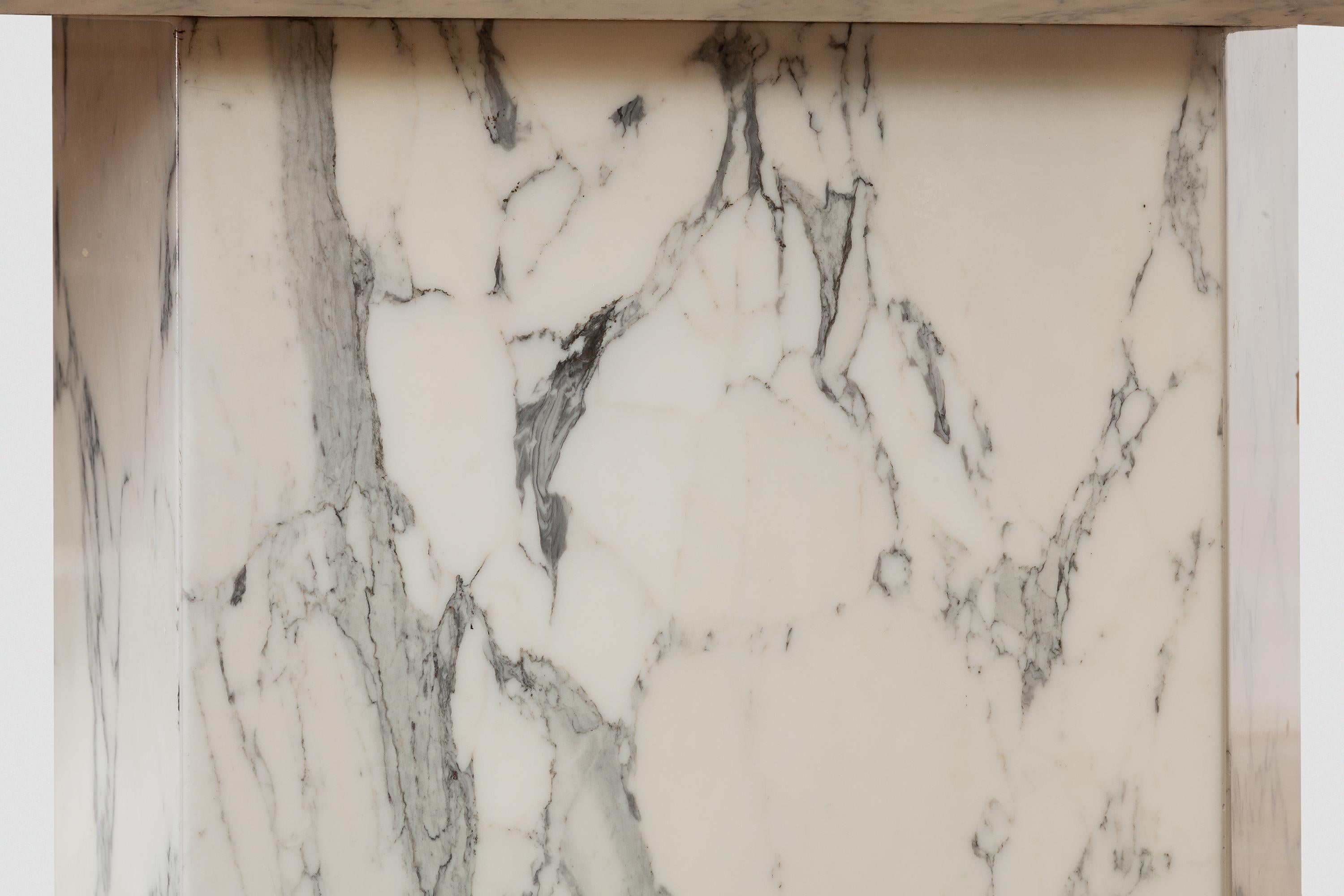 Large Carrara Marble Console Table, Italy, 1960s In Good Condition In Antwerp, BE