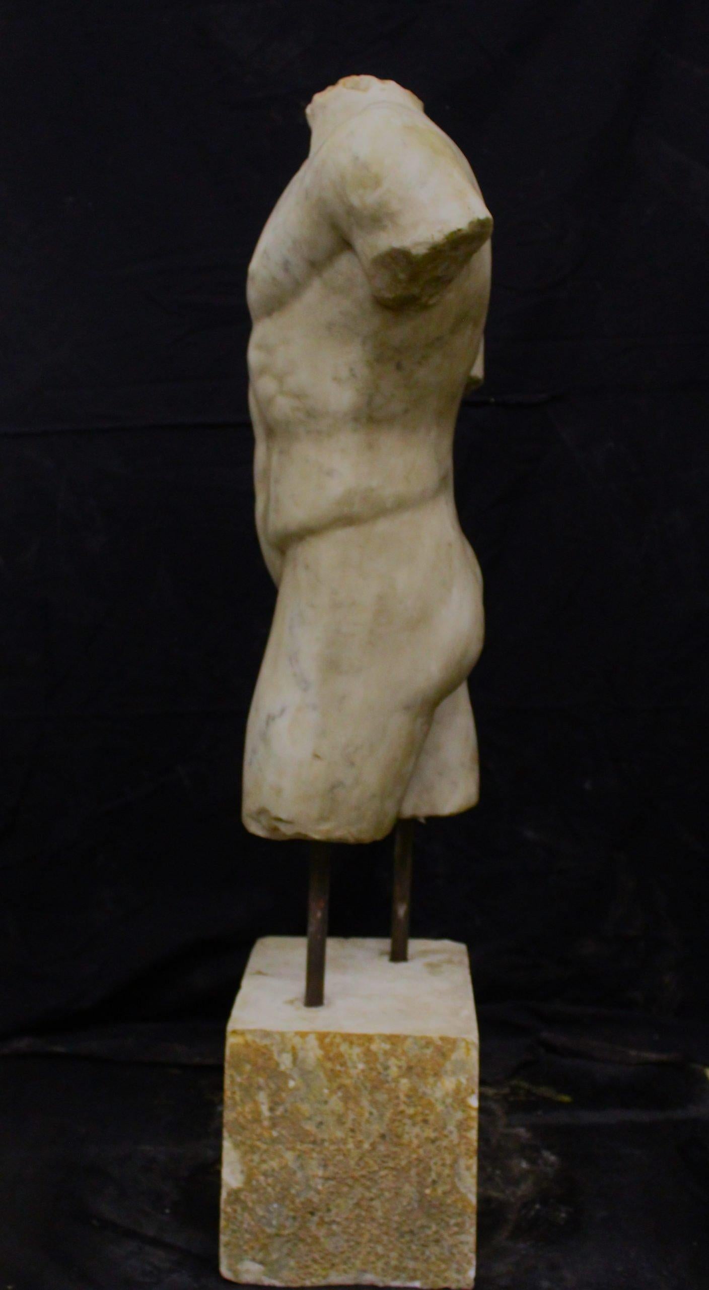 Marble Large Carrara marble torso