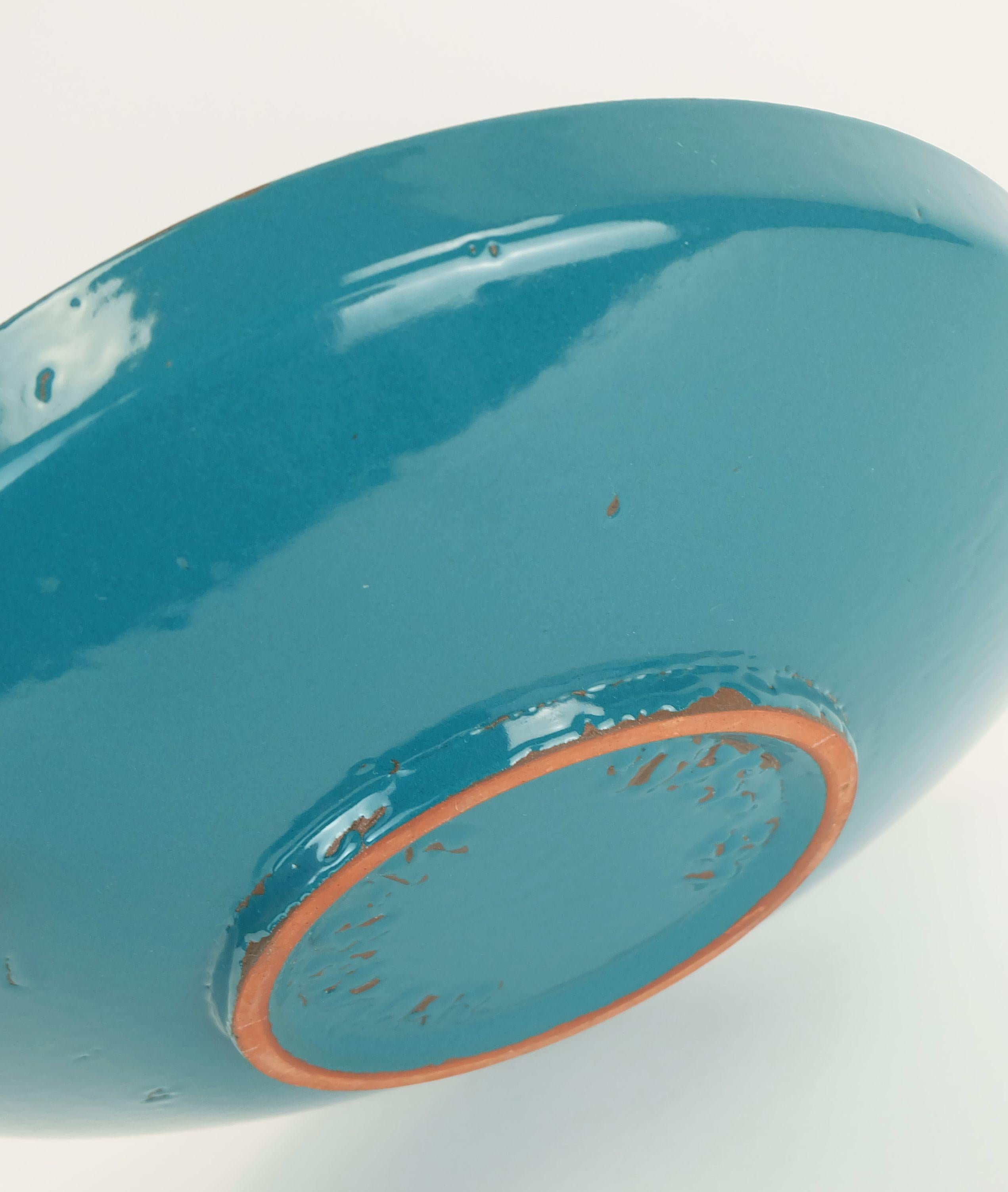 grande piatto carstens BOWL decorato con smalto grigio e marrone ankara no. 1075-31 1960s in vendita 2