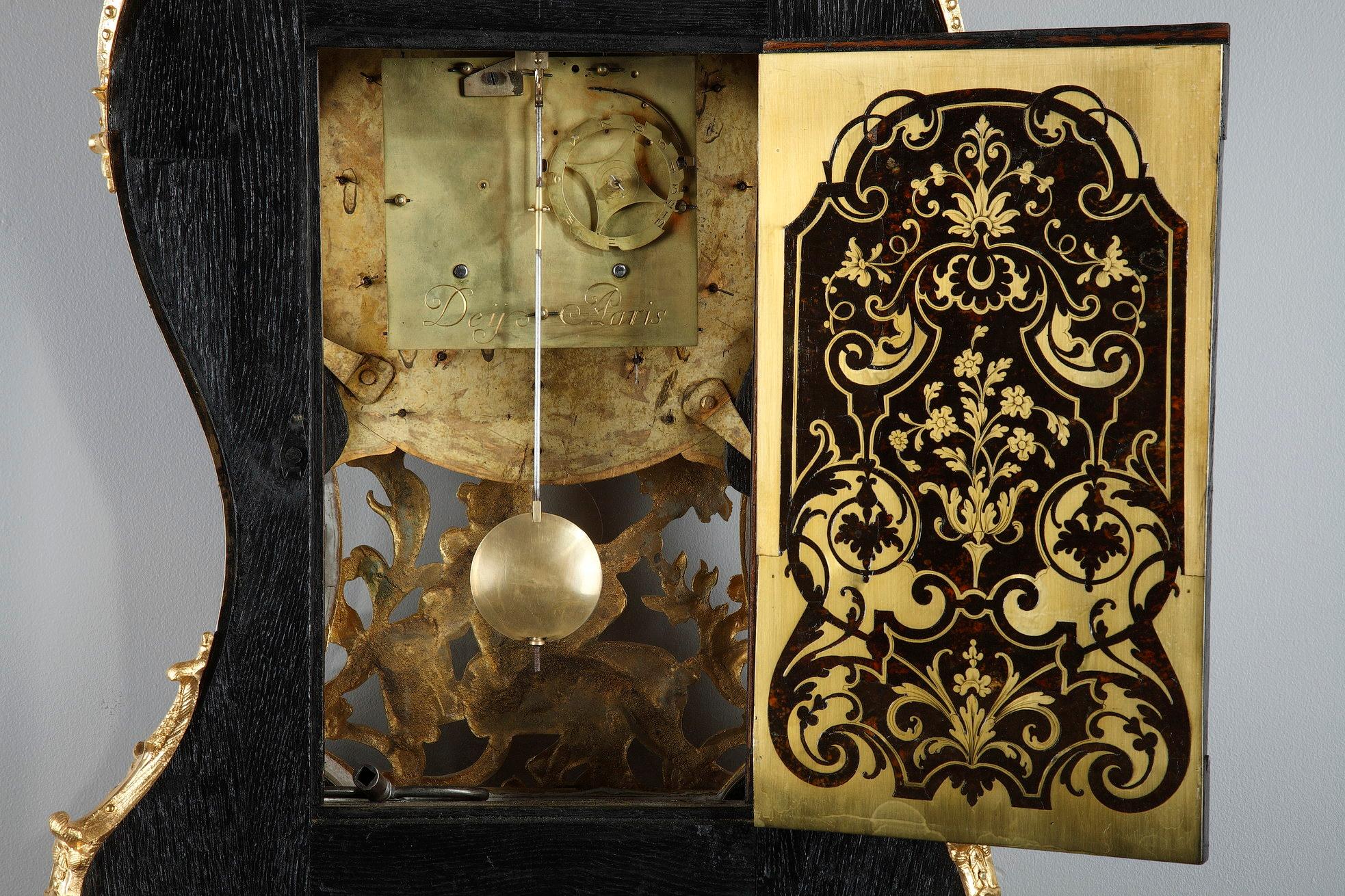 Grand Cartel avec sa console en marqueterie de Boulle, Louis XV 10