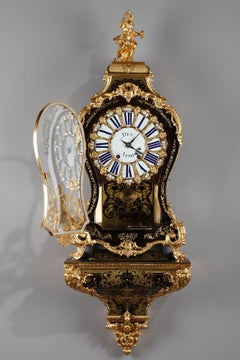 Grand Cartel avec sa console en marqueterie de Boulle, Louis XV