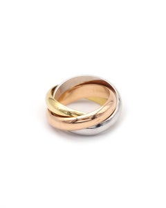 Large Cartier rolling ring in 18 karats gold, signed