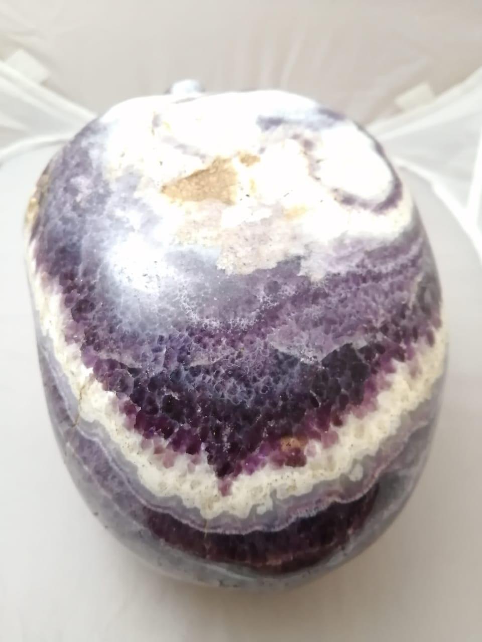 Large Carved Amethyst Quartz Skull 1