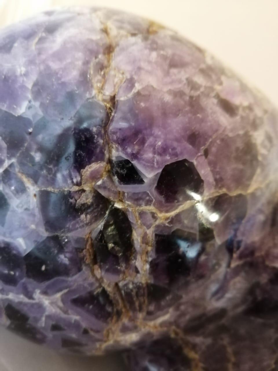 Large Carved Amethyst Quartz Skull 2