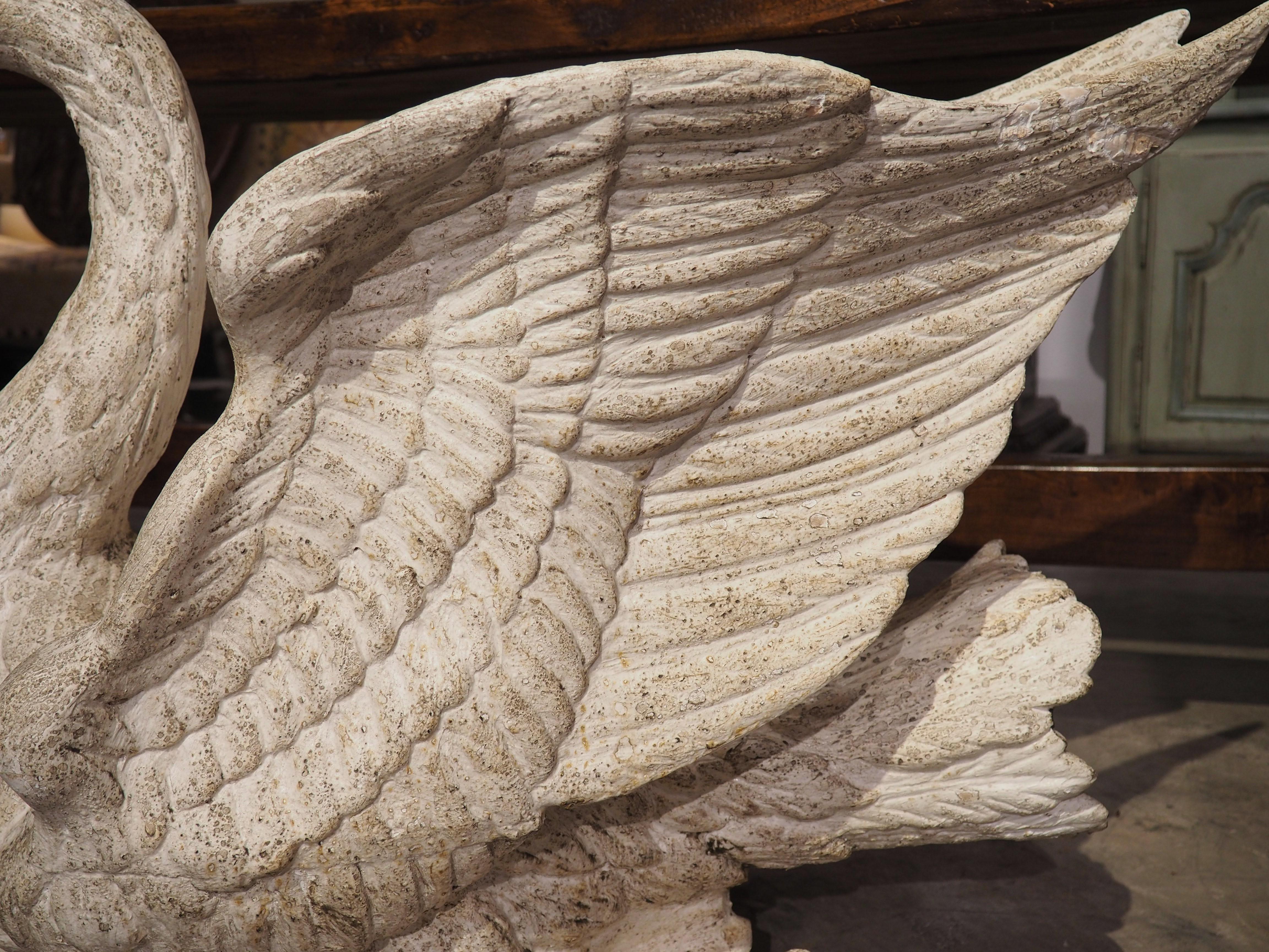 Large Carved and Painted Wooden Swan Planter from Florence, Italy 4
