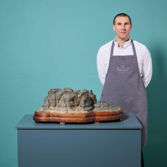 Large Carved Chinese Scholars Rock Boulder Sculpture