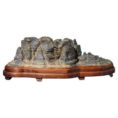 Grande scultura di masso di roccia scolpita degli studiosi cinesi