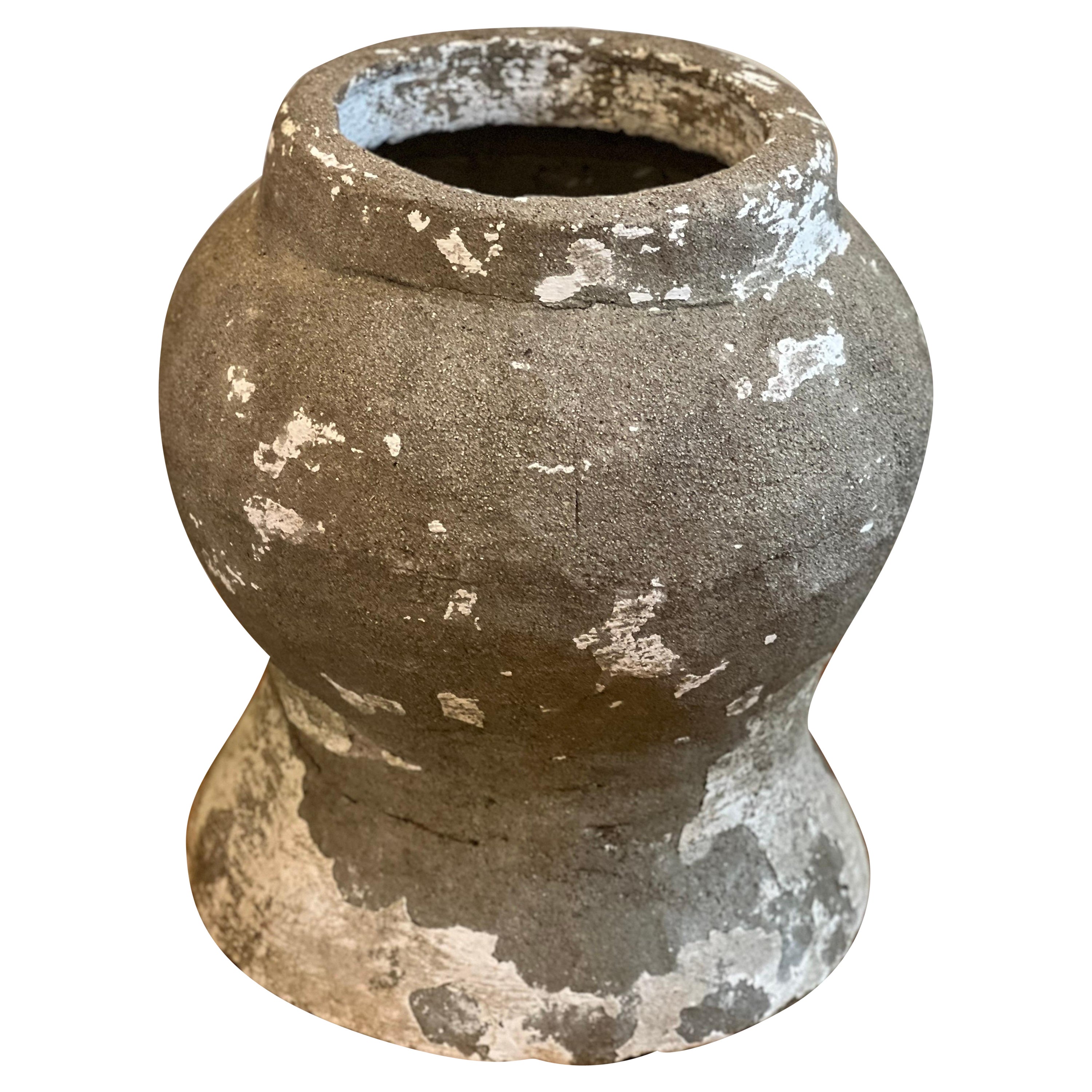 Large Carved Concrete French Modern Stone Pot/Planter/Urn