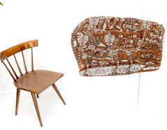 Large Carved Teak Decorative Tribal Wall Art Plaque Sculpture Native People