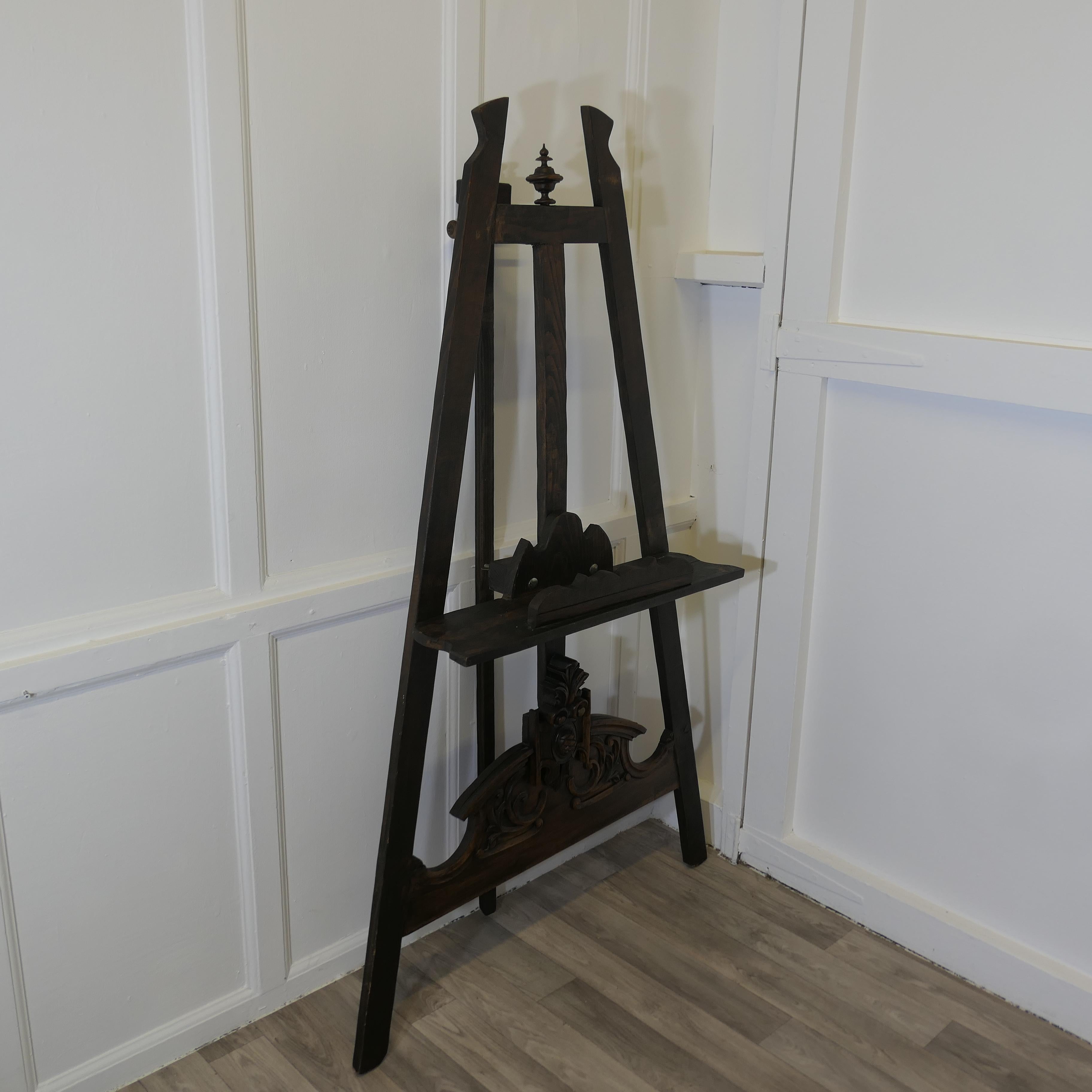 Large Carved Display Easel  This is a very attractive piece 1
