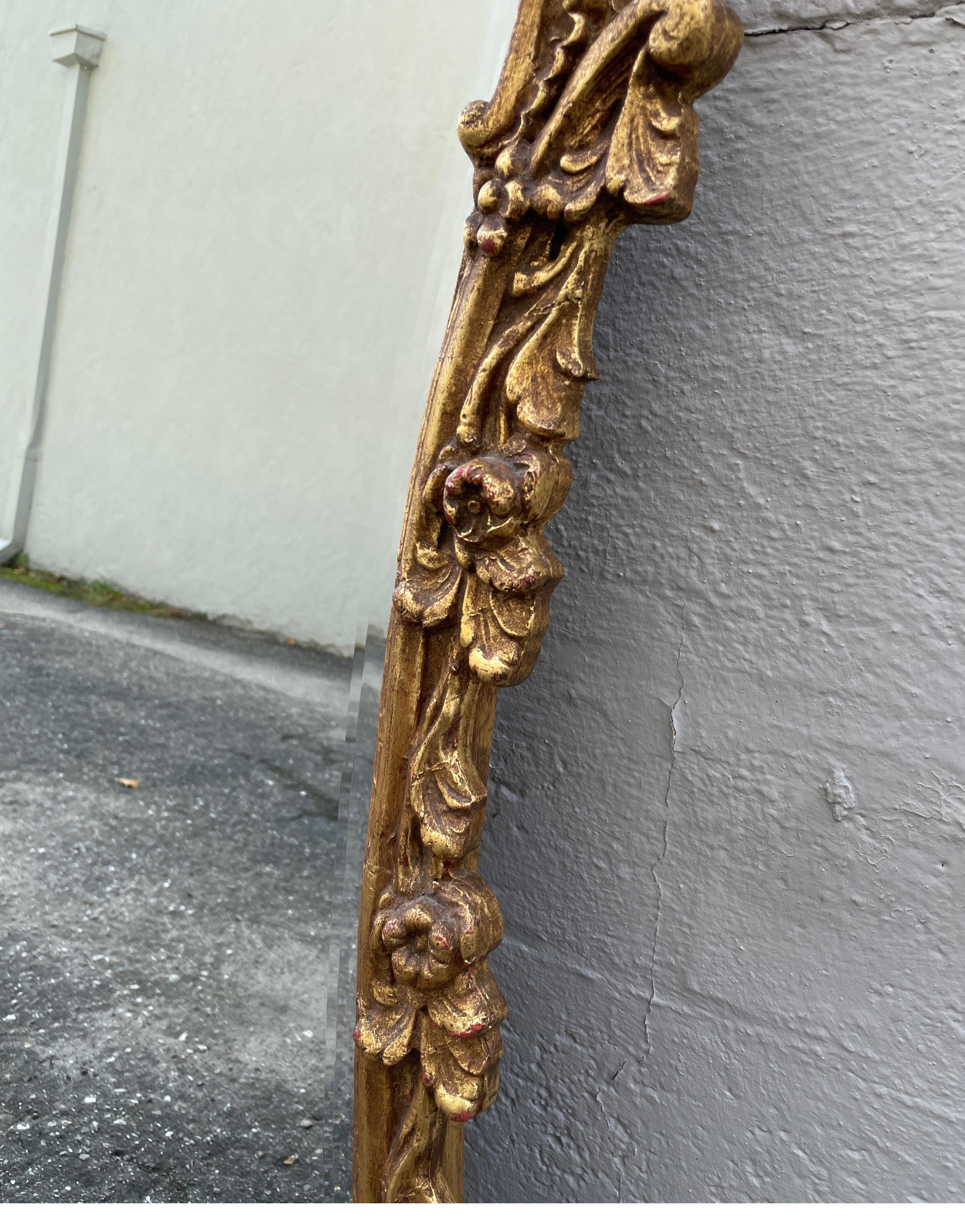 American Large Carved & Gilded Mirror