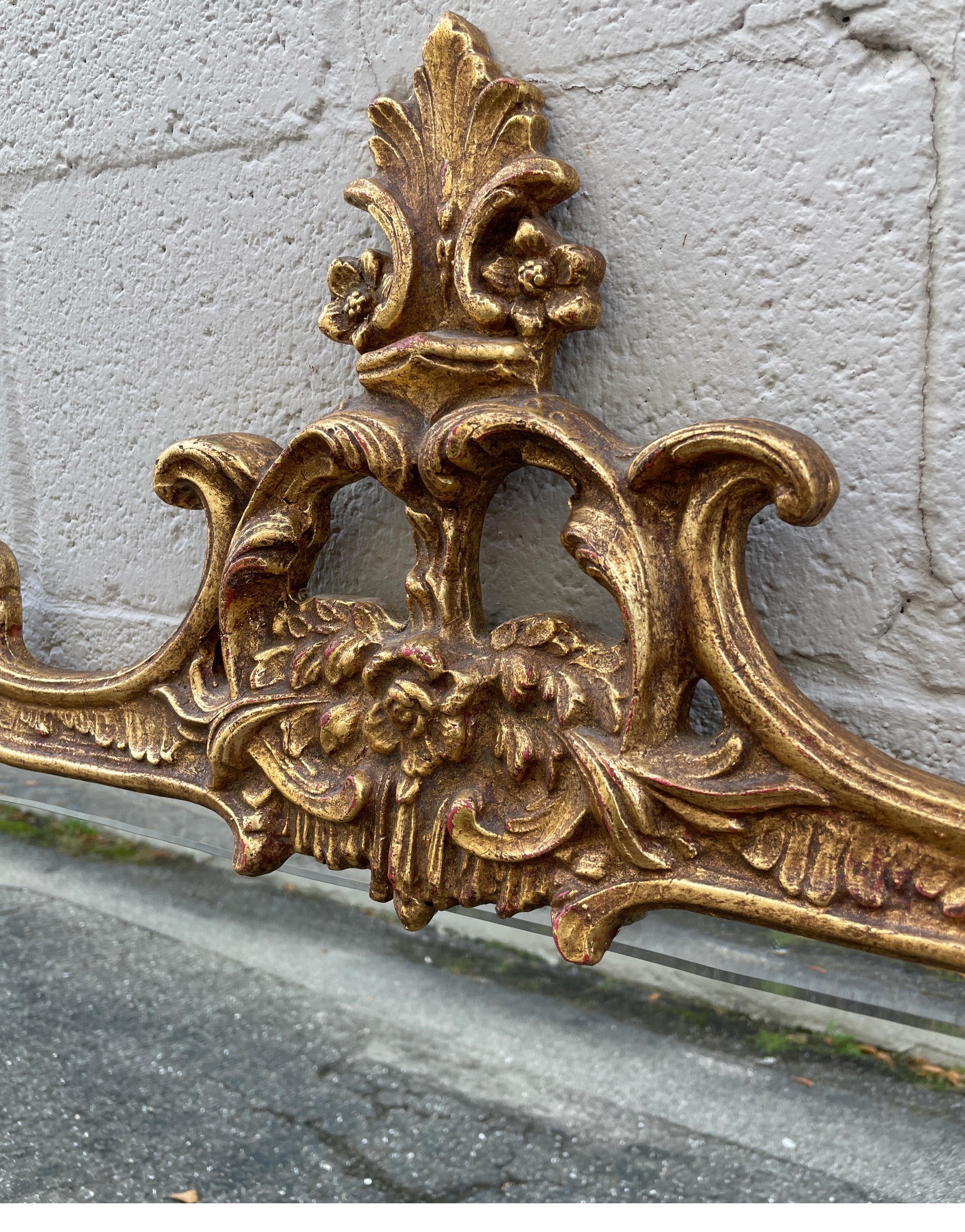 Giltwood Large Carved & Gilded Mirror