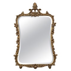 Large Carved 
Gilded Mirror