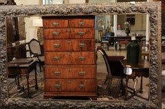 Large Carved Giltwood Frame with Flower Detail, 19th Century France