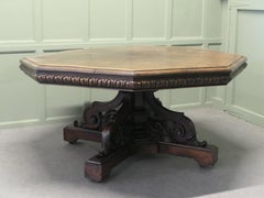 Large Carved Gothic Oak Centre Dining Table A Carved Gothic Centre Table