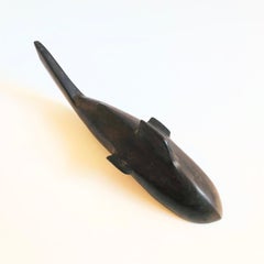 Large Carved Ironwood Whale