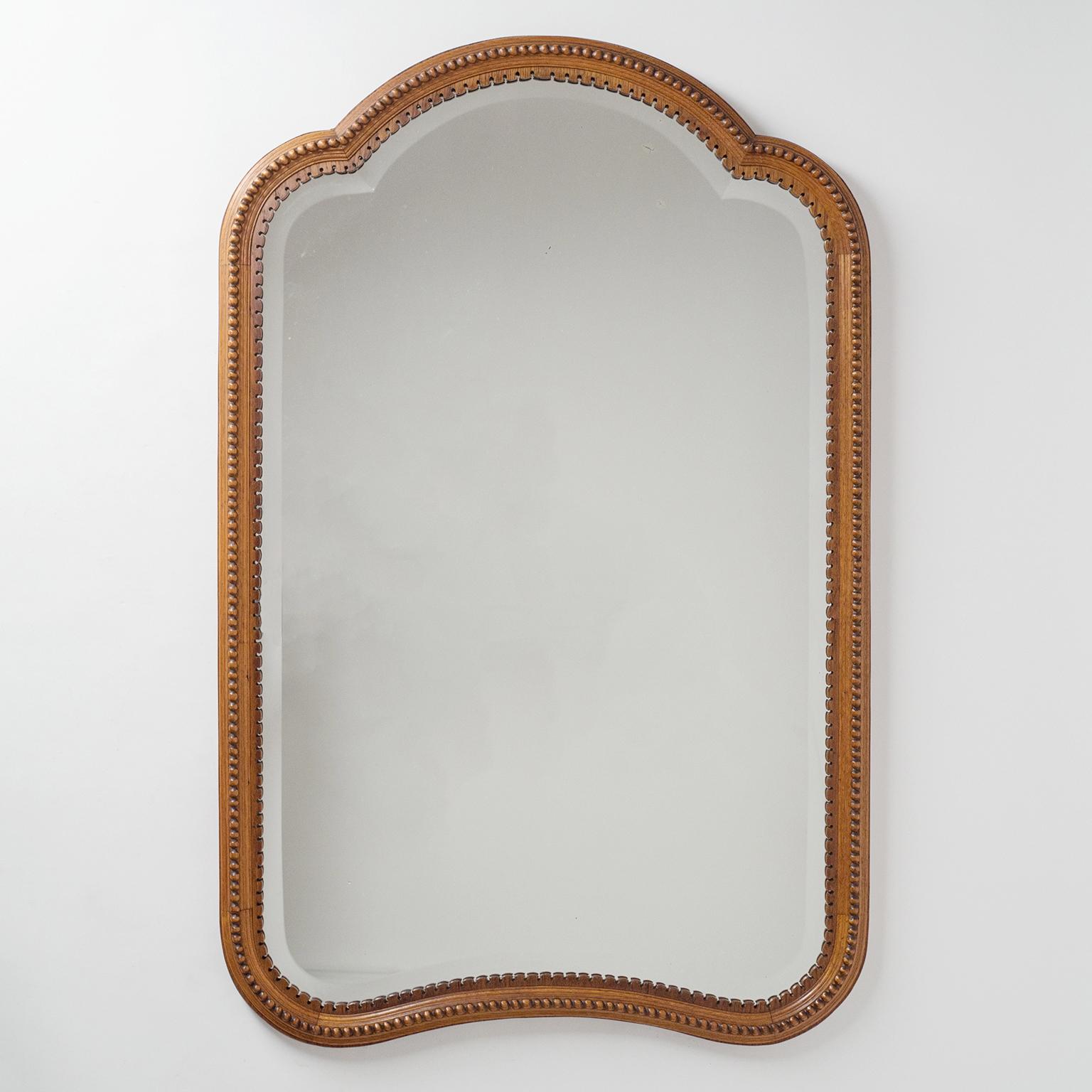 Large Carved Oak Mirror, Late 19th Century, Arts & Crafts 9