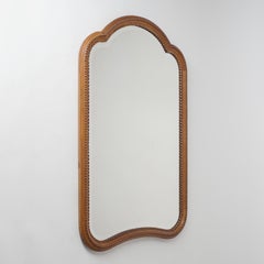 Large Carved Oak Mirror, Late 19th Century, Arts & Crafts