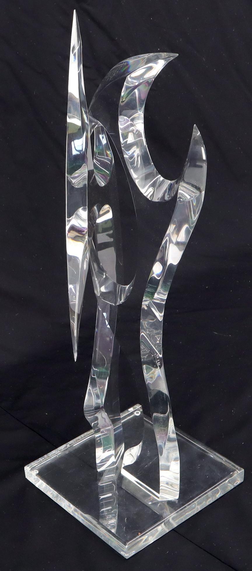 van teal lucite sculpture