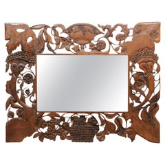 Large Carved Rectangular Mahogany Mirror with Foliage
Flower Basket Details Large Carved Rectangular Mahogany Mirror with Foliage
Flower Basket Details