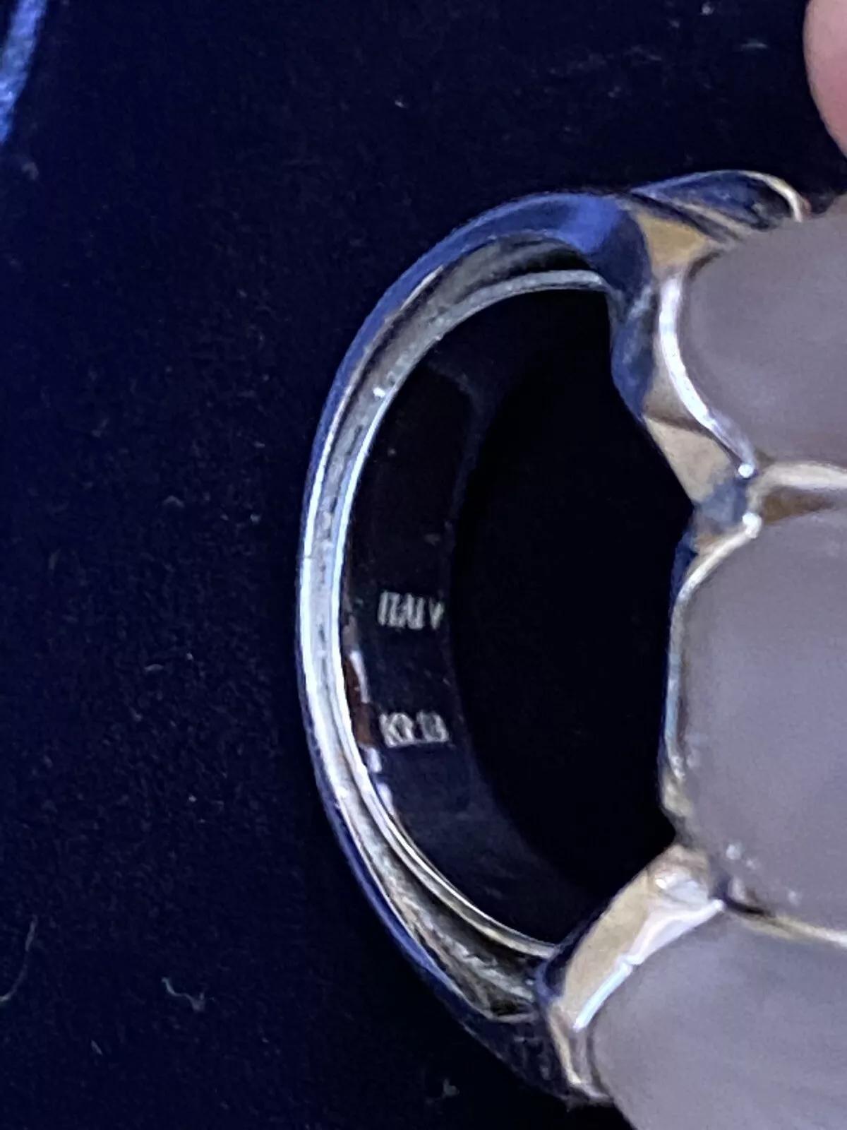 Large Carved Rock Crystal and Diamond Cocktail Ring in 18k White Gold In Excellent Condition For Sale In La Jolla, CA