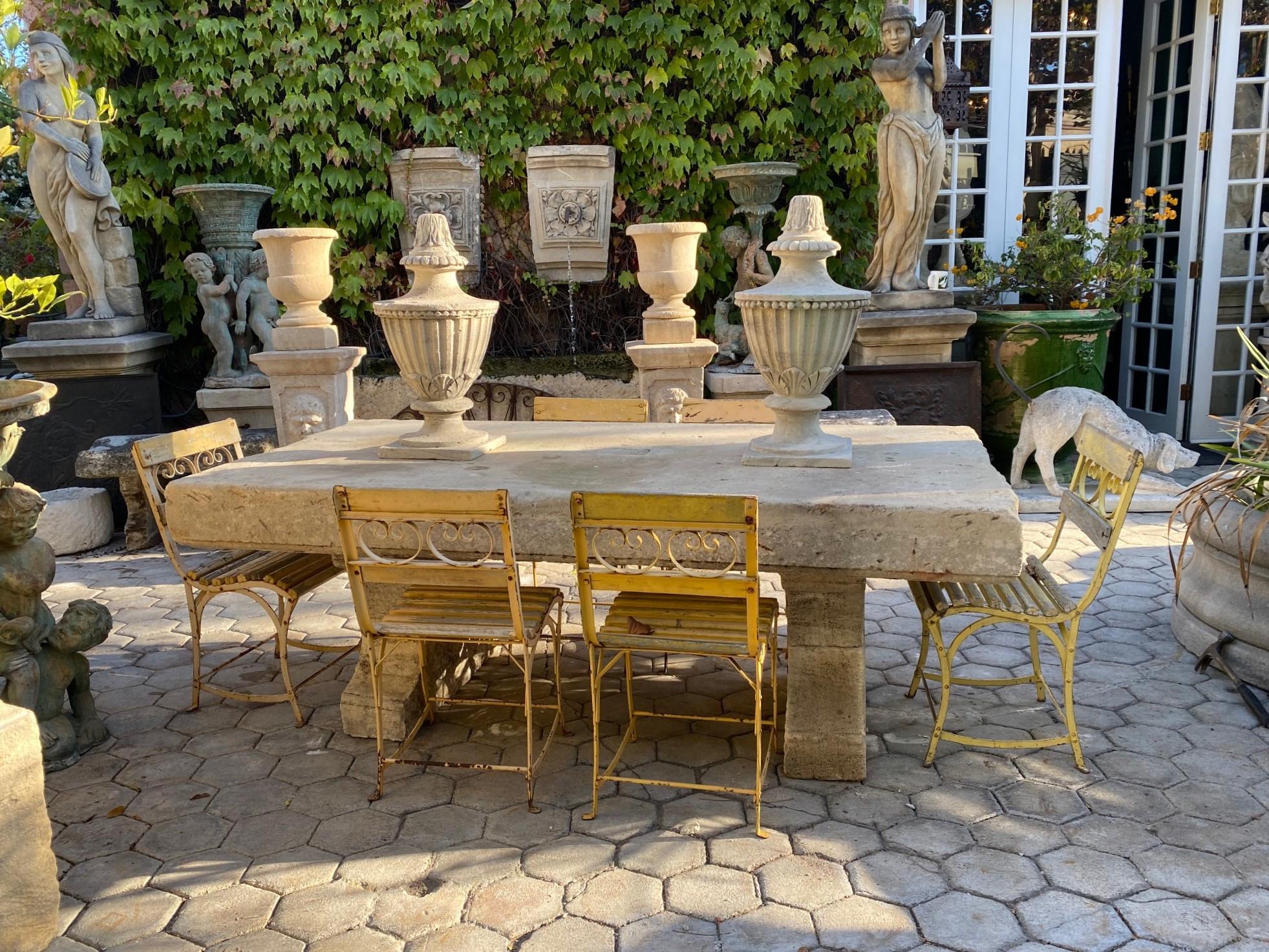 rustic stone table