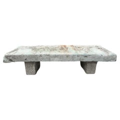 Large Carved Stone Antique Garden Outdoor Indoor Coffee Table Farm Rustic