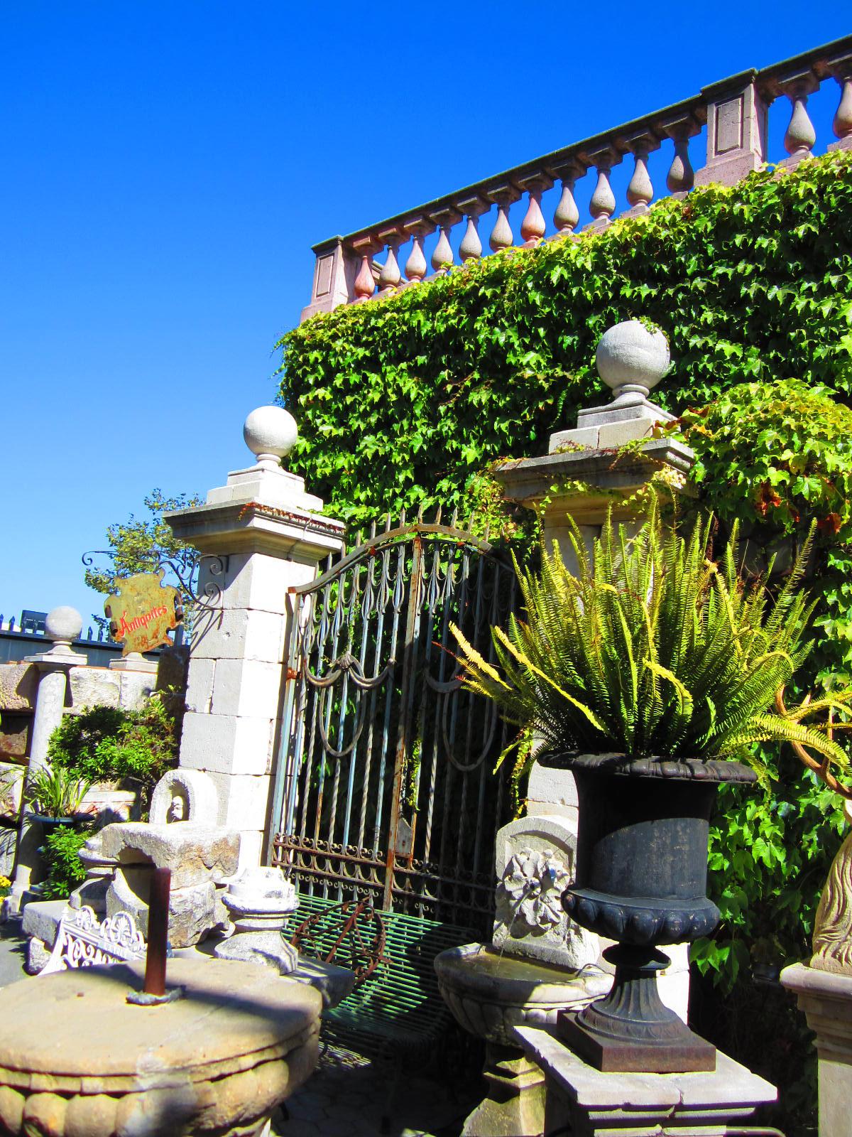Large Carved Stone Gate Pier pillar Sphere Ball Finial on pedestal base Antiques For Sale 7