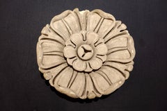 Large carved stone rosette - France, 18th century