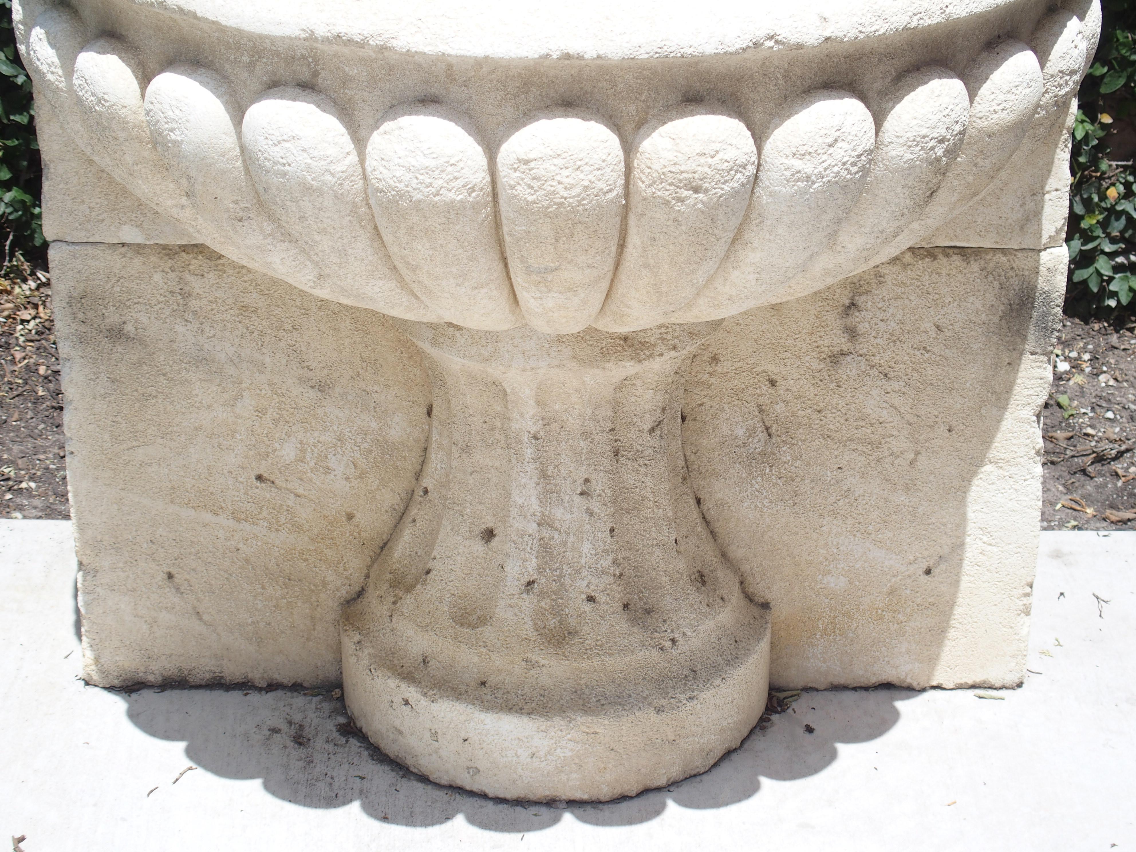 Large Carved Stone Wall Fountain from France 2