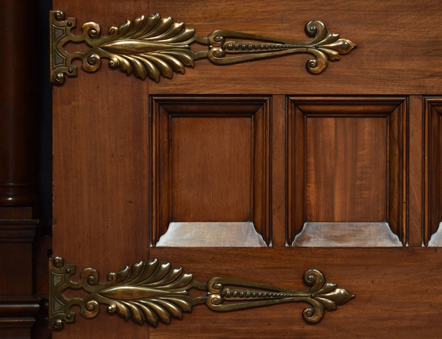 Large Carved Walnut Mirrored Back Sideboard For Sale 3