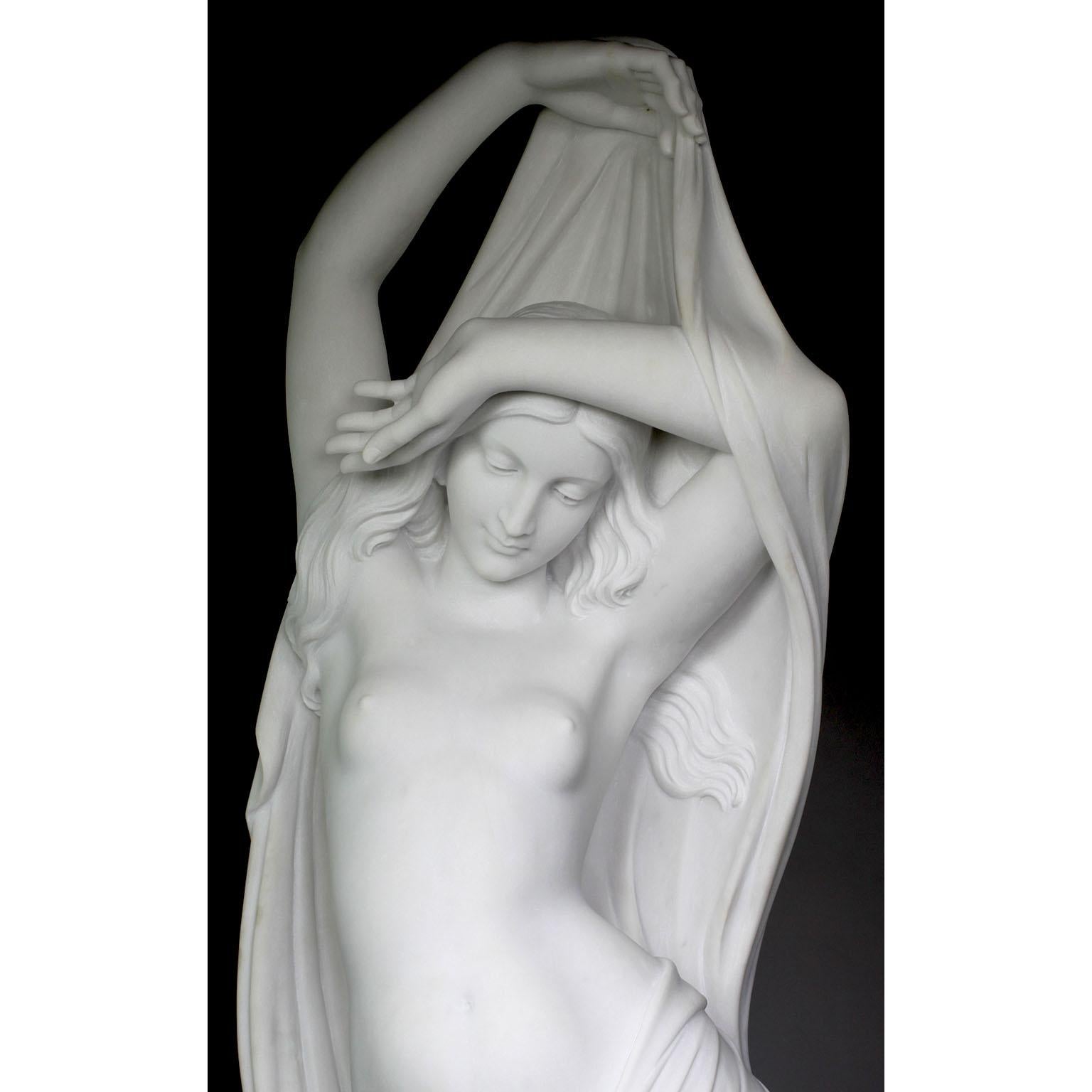 Large Carved White Marble Sculpture of 