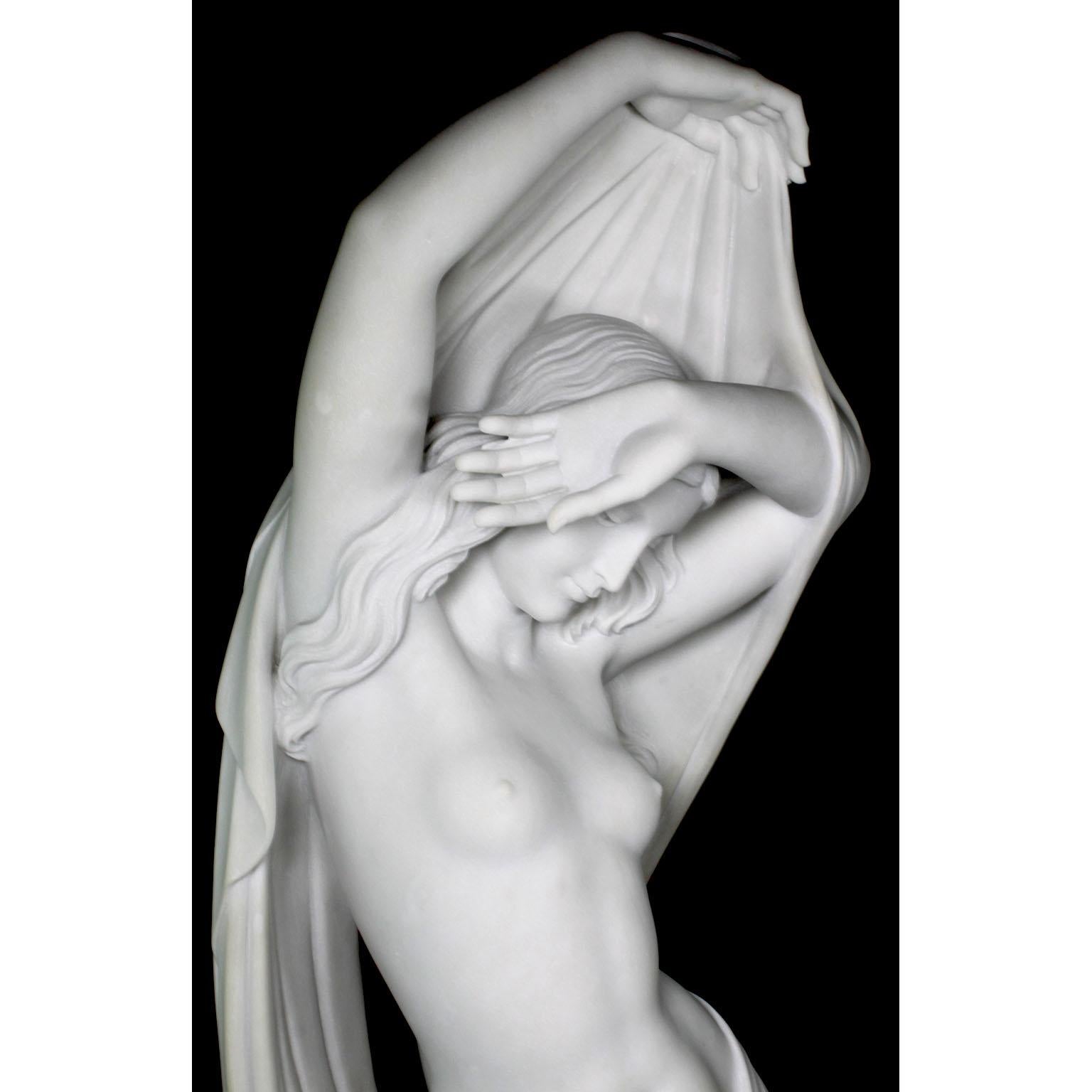 Large Carved White Marble Sculpture of 
