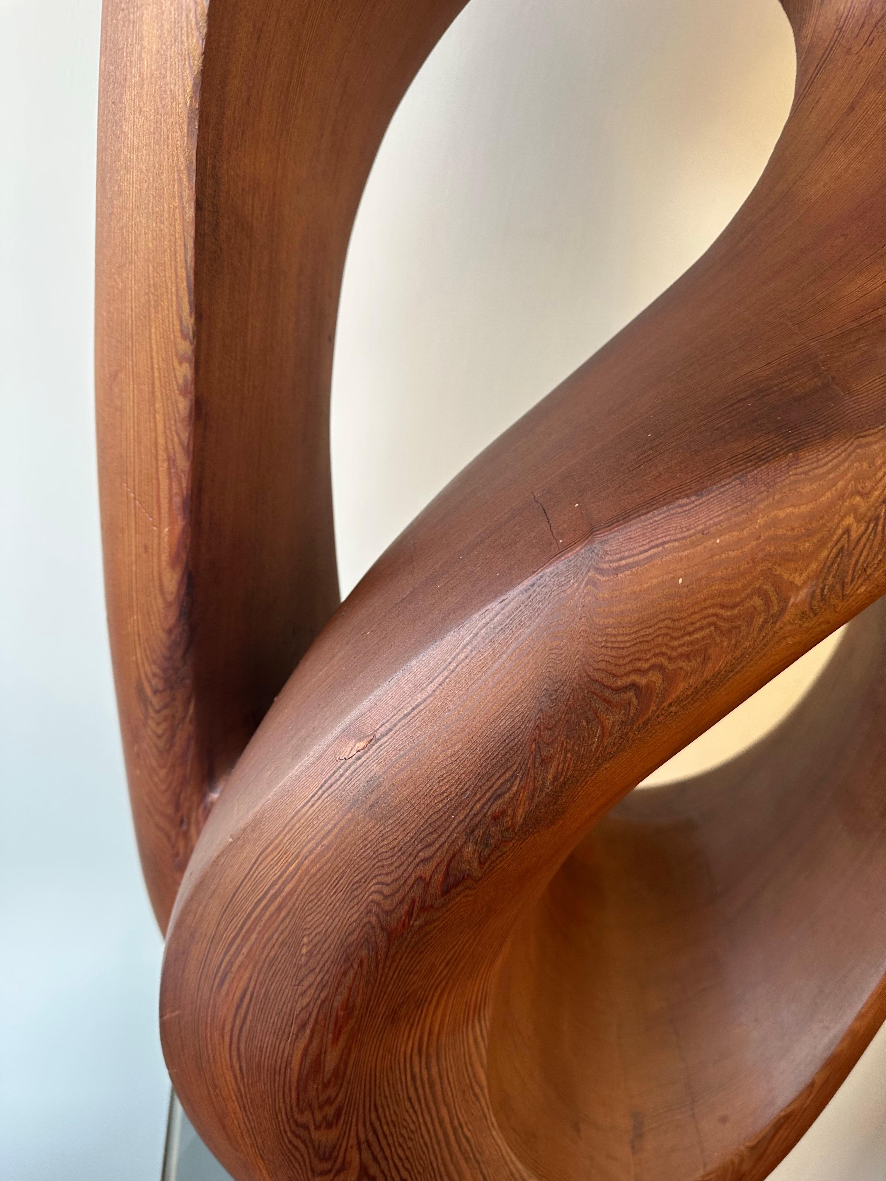 Legno Scultura astratta in legno intagliato di grandi dimensioni in vendita