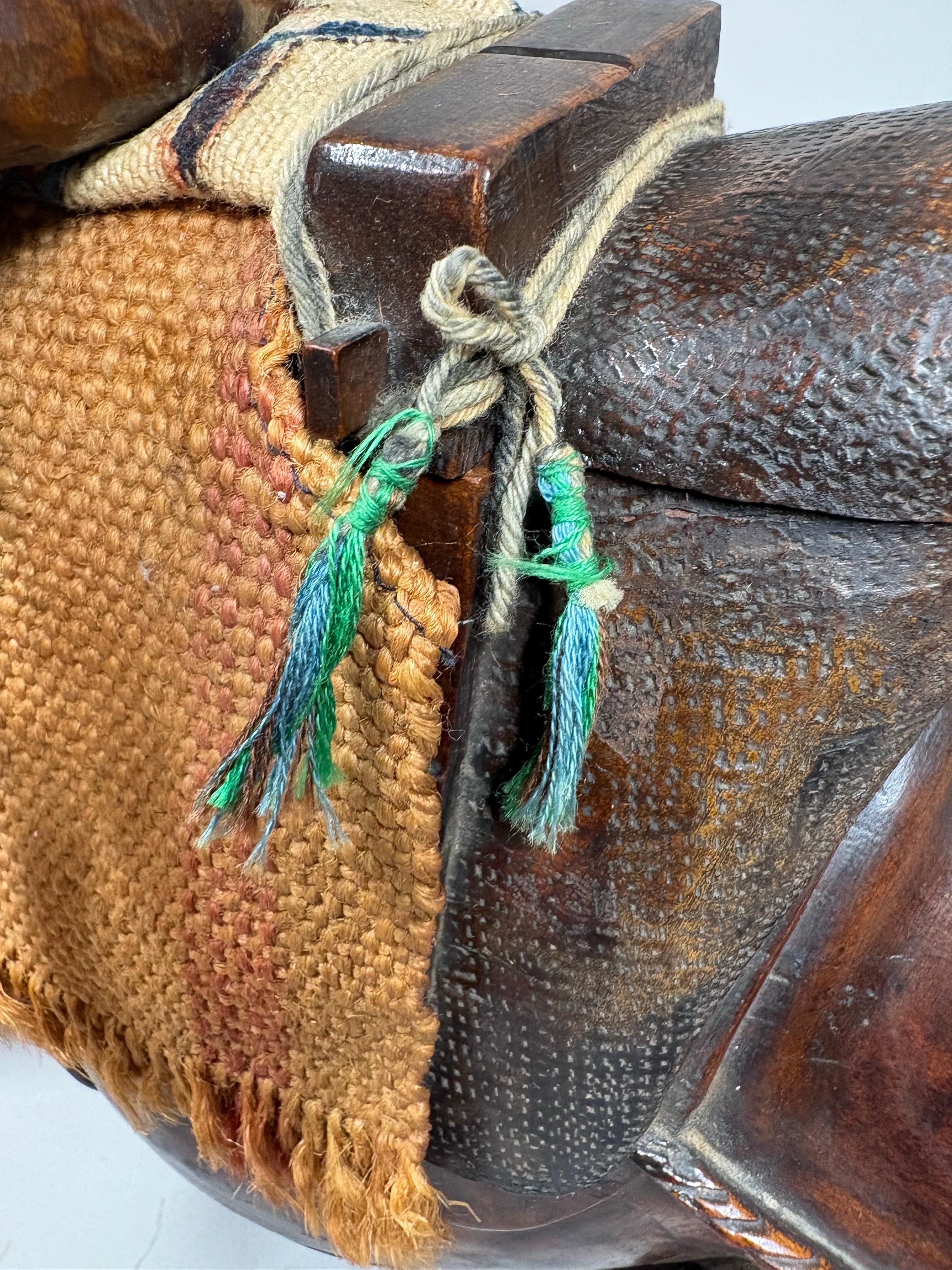 Large carved wood Austrian novelty box in the form of a Camel, circa 1910 For Sale 7