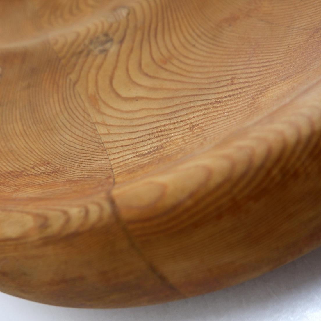 Grande fruttiera / centrotavola in legno intagliato - 20° secolo in vendita 4