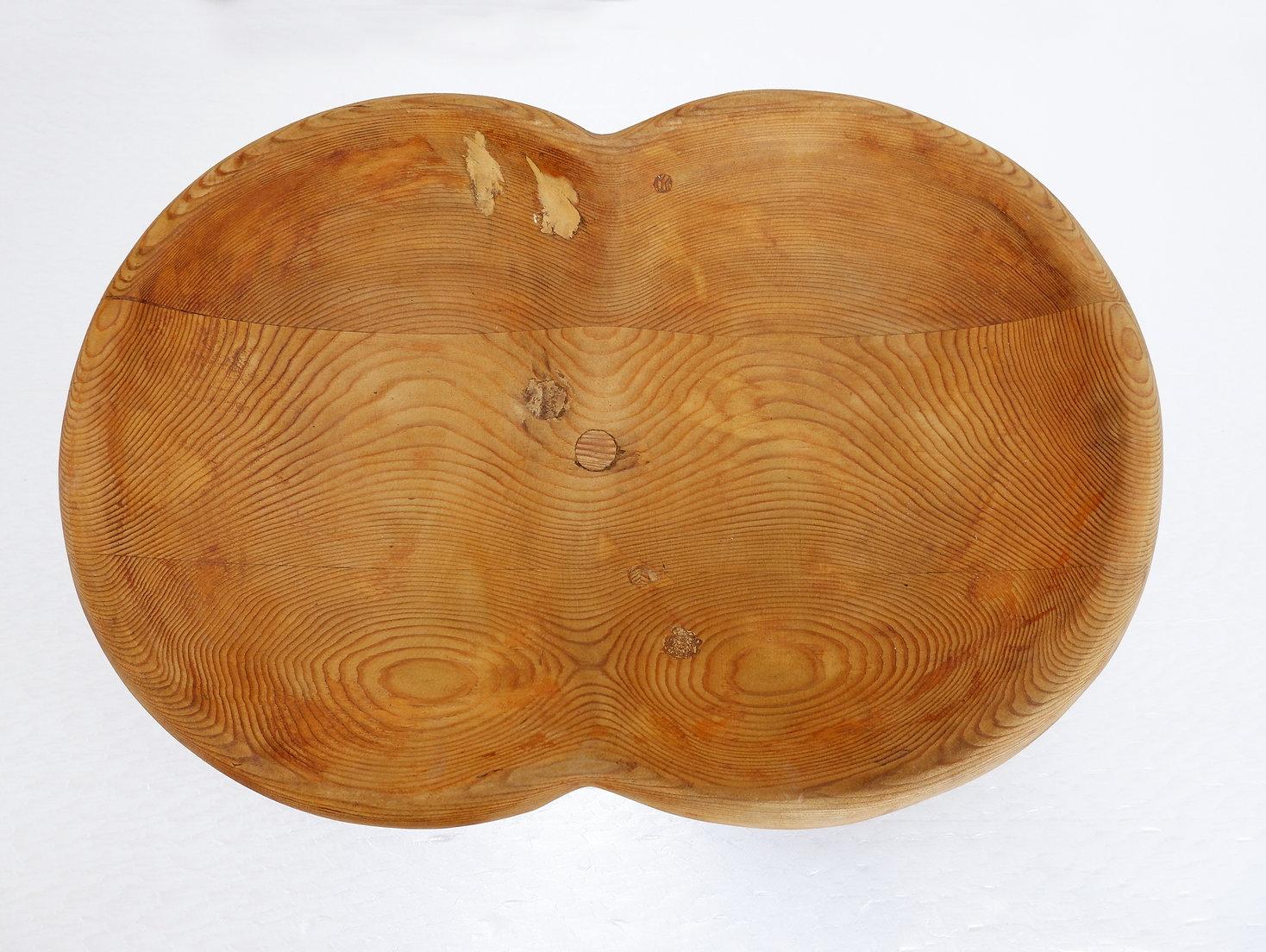 Grande fruttiera / centrotavola in legno intagliato - 20° secolo in vendita 7