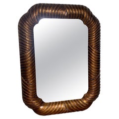 Large Carved Wood Gilded Mirror