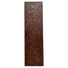 Retro Large carved wood panel decorated with birds, Christopher Guy, circa 2000