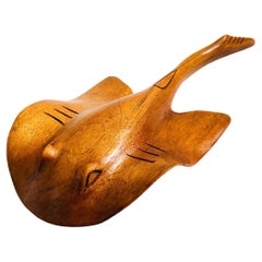 Raya Picadora Grande de Madera Tallada