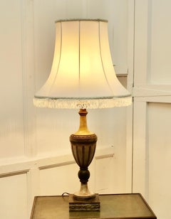 Large Carved Wooden Table Lamp  This is a great statement piece