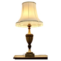 Large Carved Wooden Table Lamp  This is a great statement piece