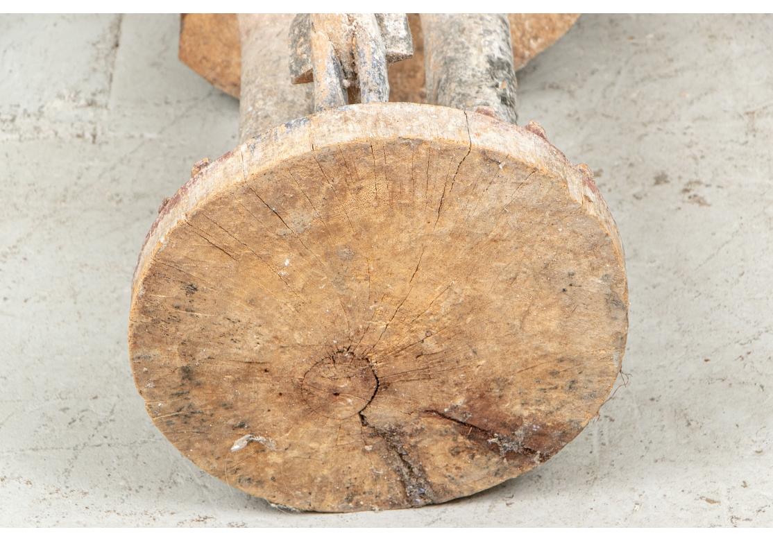 Large Carving Of An African Hornbill And Young For Sale 4