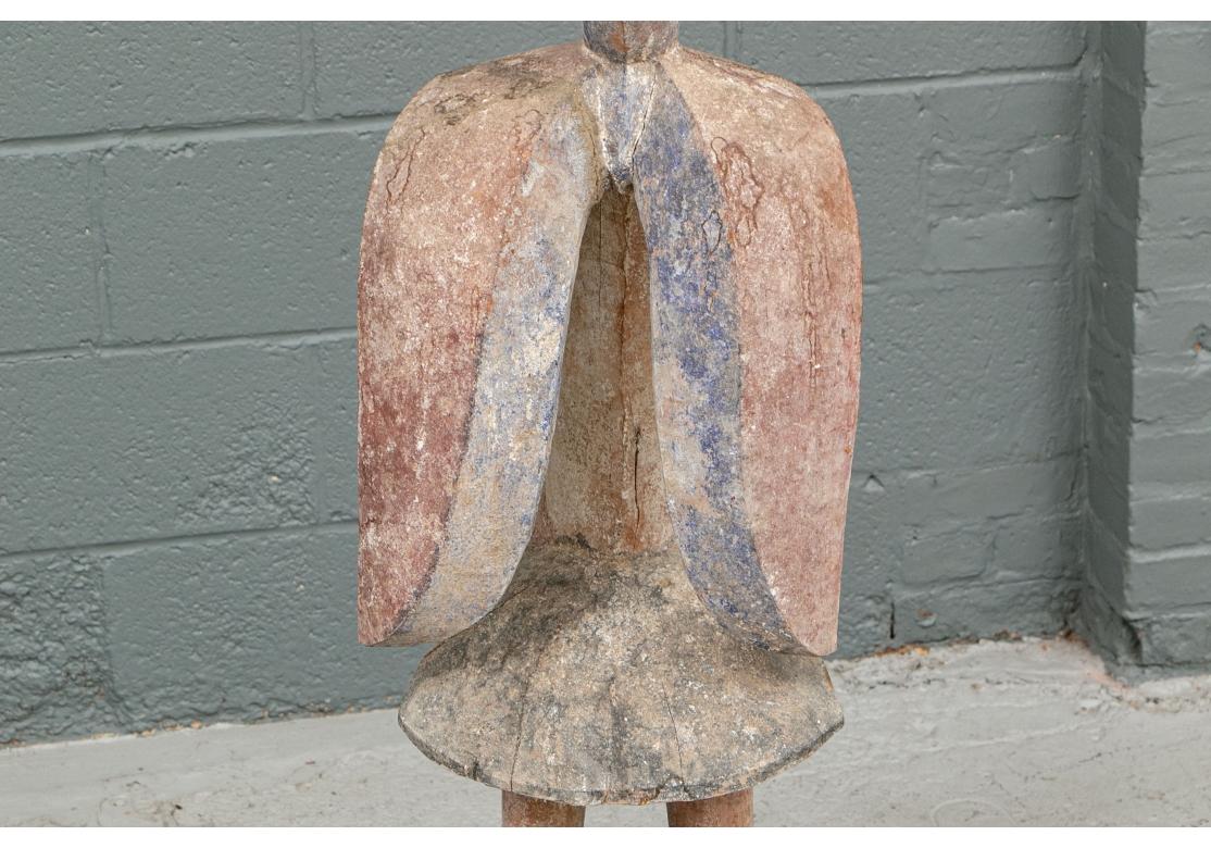 20th Century Large Carving Of An African Hornbill And Young For Sale