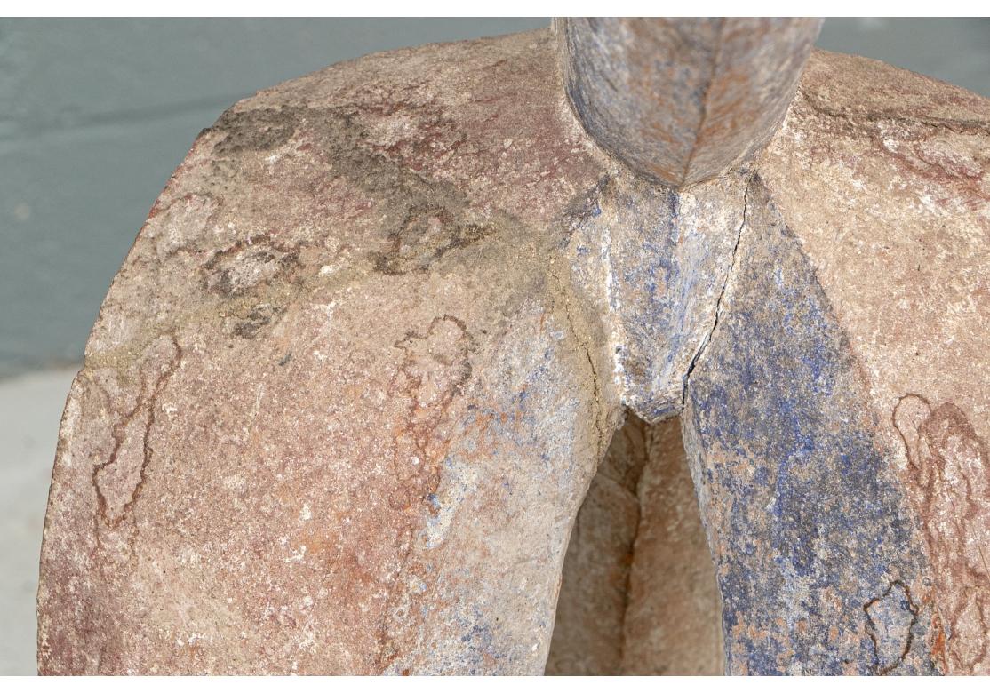 Large Carving Of An African Hornbill And Young For Sale 1