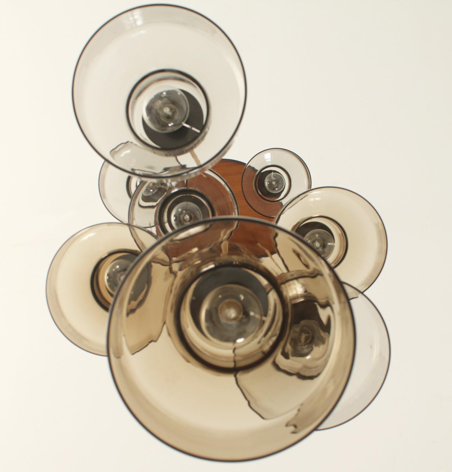 Grande lampada da soffitto a cascata di Peters Pelzel per Vistosi, Italia, 1962 in vendita 3