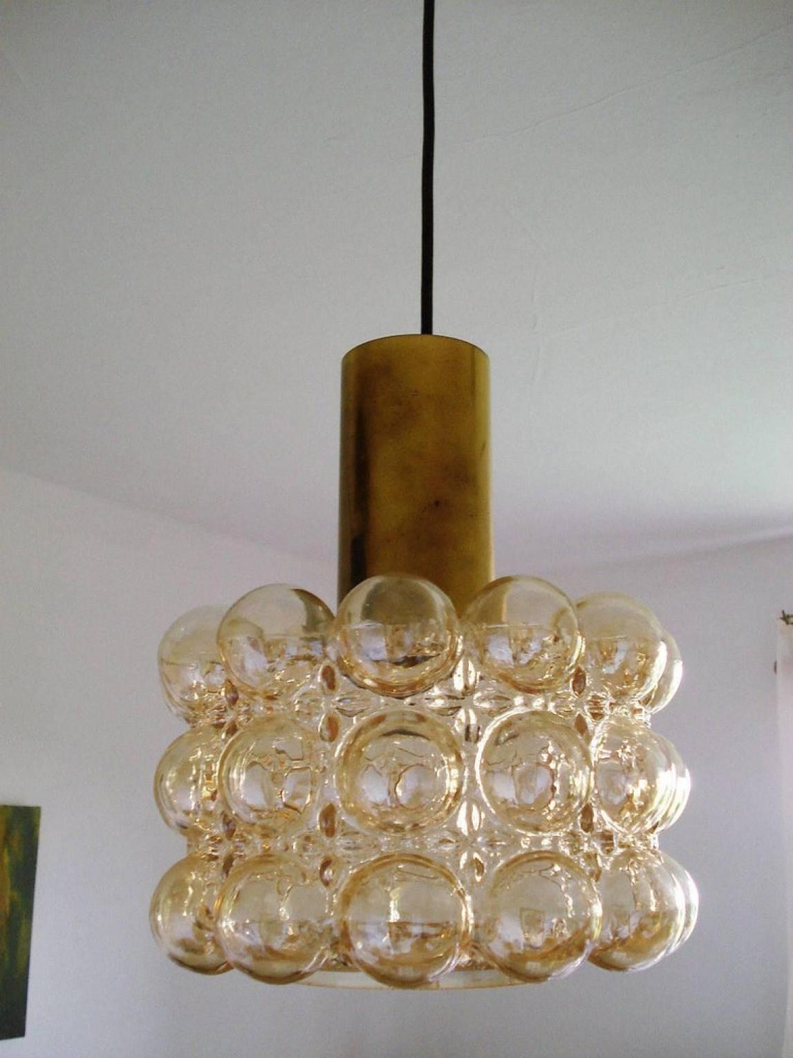 Grand luminaire Cascade avec sept lampes à piédestal par Helena Tynell, 1970 en vente 2