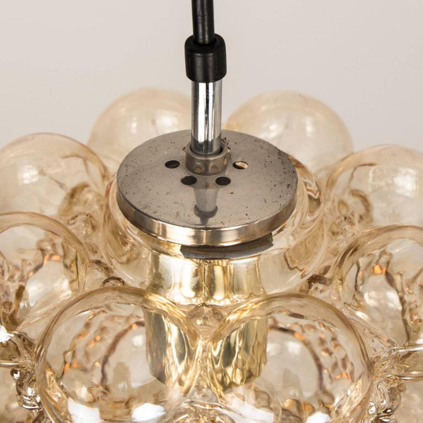 Grand luminaire Cascade avec sept lampes à piédestal par Helena Tynell, 1970 en vente 6
